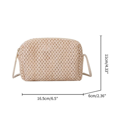 Summer Woven Tote Crossbody Bag Womens Straw Handbag Vacation Shoulder Bags