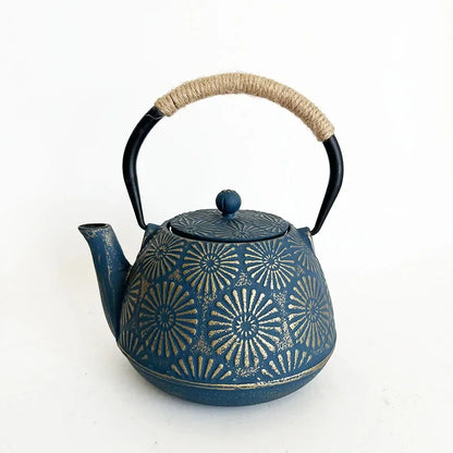 Sunflower 900ml Unique Cast Iron Teapot With Strainer Tetera Tetsubin Tea Kettle Tea Maker For Boiling Water Decoration Ornament