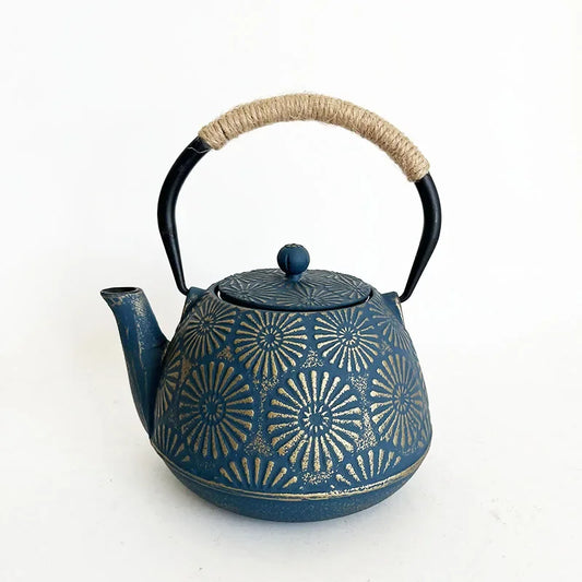 Sunflower 900ml Unique Cast Iron Teapot With Strainer Tetera Tetsubin Tea Kettle Tea Maker For Boiling Water Decoration Ornament