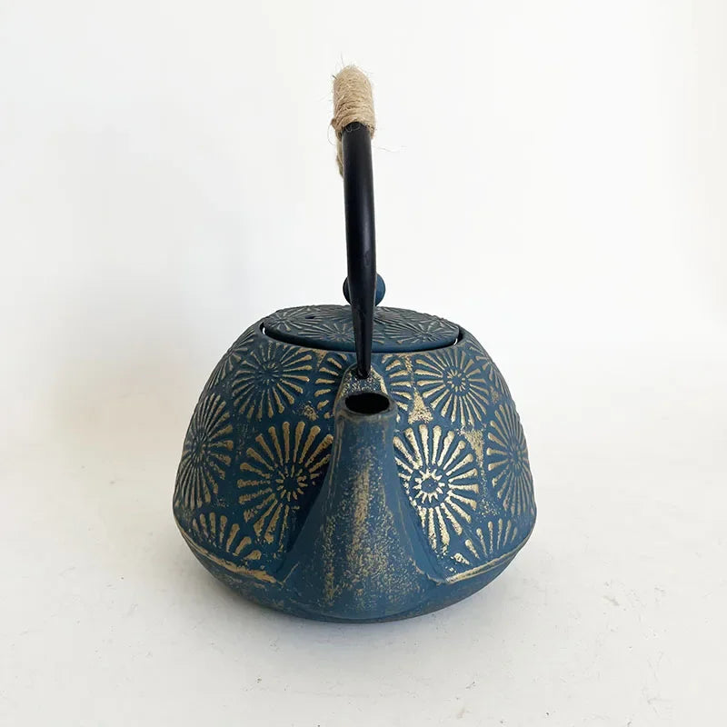 Sunflower 900ml Unique Cast Iron Teapot With Strainer Tetera Tetsubin Tea Kettle Tea Maker For Boiling Water Decoration Ornament