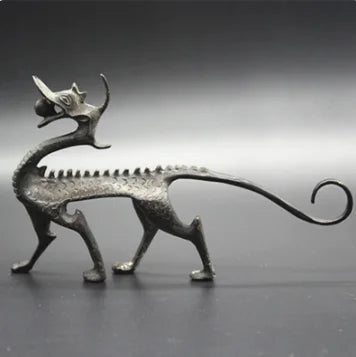 Surprise Price Retro Calligraphy Chinese Dragon Writing Brush Holder Copper Classical Home Decorationer Study Desktop Penholder