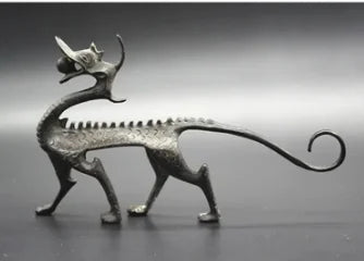 Surprise Price Retro Calligraphy Chinese Dragon Writing Brush Holder Copper Classical Home Decorationer Study Desktop Penholder
