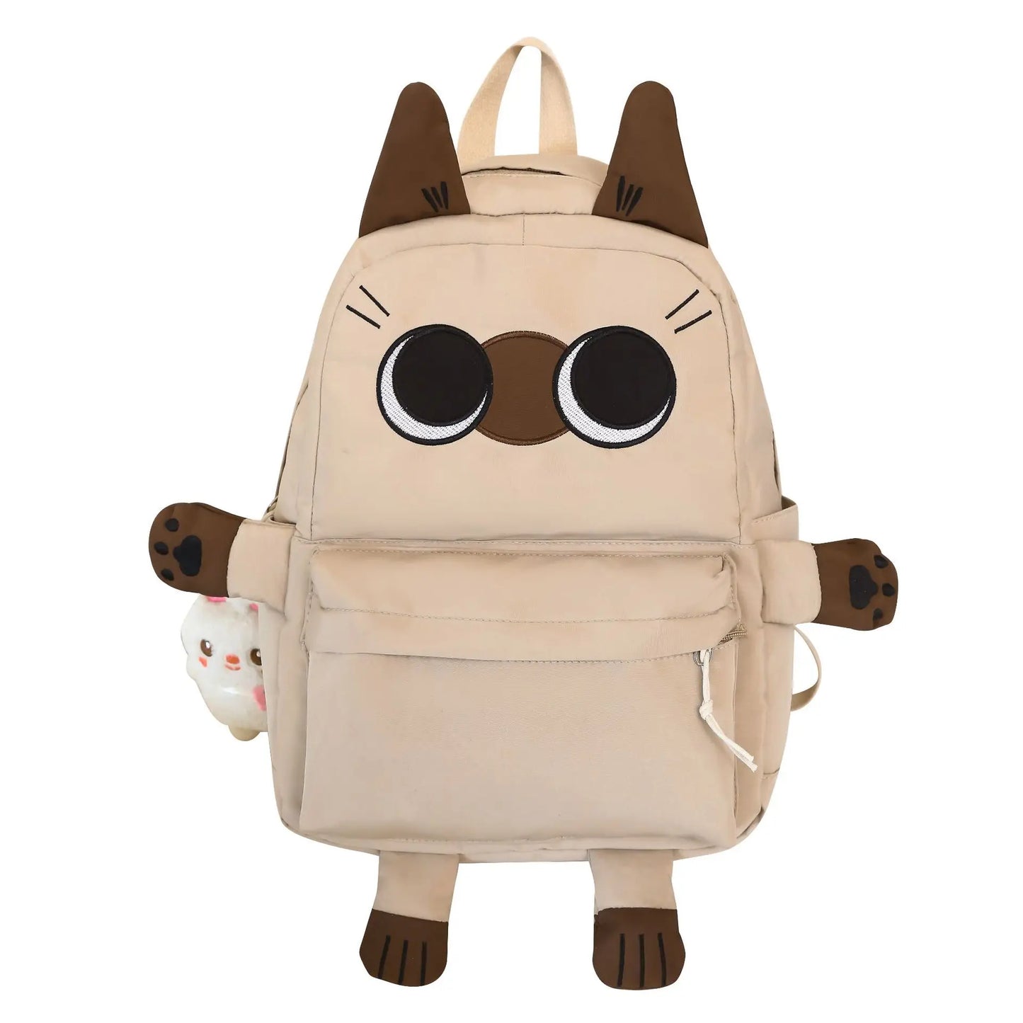 Sweet Girl Lolita Embroidery Cat Styling Backpacks Students Cute Rabbit Pendant Waterproof Laptop School Bags