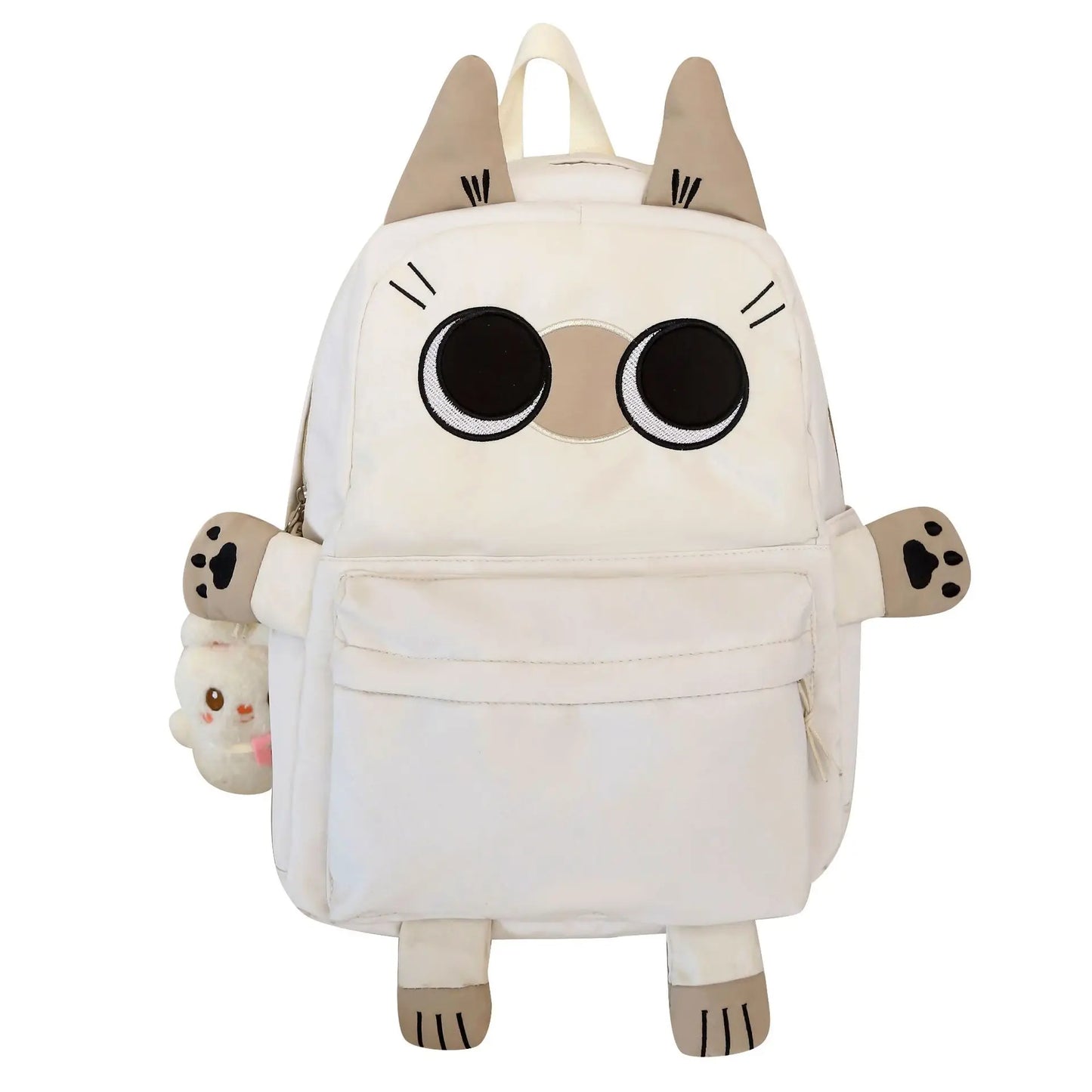 Sweet Girl Lolita Embroidery Cat Styling Backpacks Students Cute Rabbit Pendant Waterproof Laptop School Bags