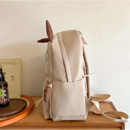 Sweet Girl Lolita Embroidery Cat Styling Backpacks Students Cute Rabbit Pendant Waterproof Laptop School Bags