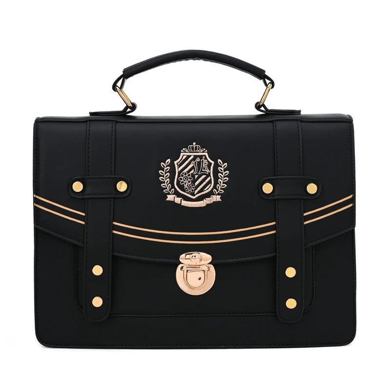 Sweet Girls Lolita JK Backpacks Satchels Handbags Cute Students Embroidery Badge School Shoulders Bags Briefcase Bookbags