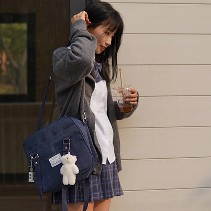 Sweet Japan Style Girls Lolita Shoulder Bags Students JK Anime Bag Embroidery Briefcase Messenger Bags With Strap