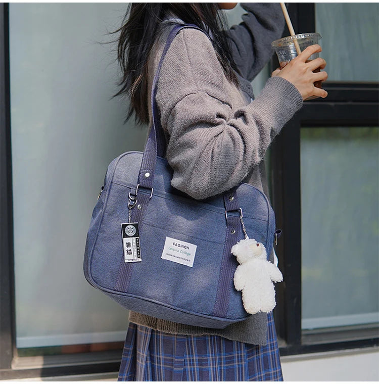 Sweet Japan Style Girls Lolita Shoulder Bags Students JK Anime Bag Embroidery Briefcase Messenger Bags With Strap