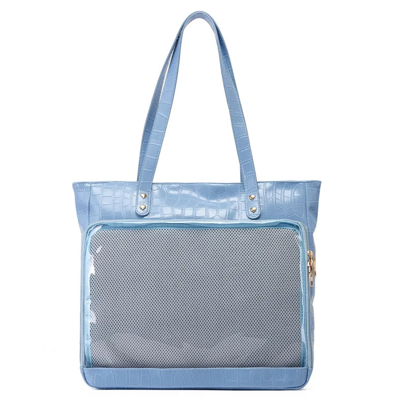 Sweet Japan Style Lolita Girls Cute Tote HandBags Female Kawaii Two Dimensional Shoulder Bags Transparent Layer Itabags