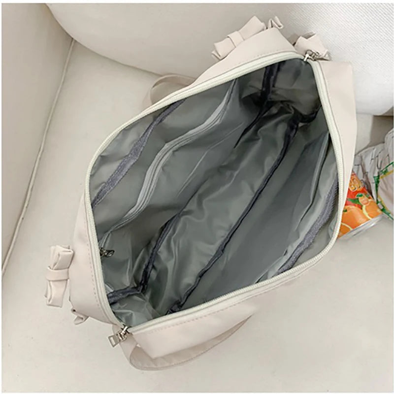 Sweet Japan Style Lolita Girly Girl JK Shoulder Bags Students Transparent Window Kwaii Bowknots HandBags Tote Itabag
