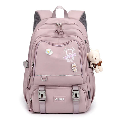 Sweet Student Female Plaid Backpack Cute Women Korean Travel Schoolbag Lady Laptop Book Bags Kawaii Girls College Large Backpack