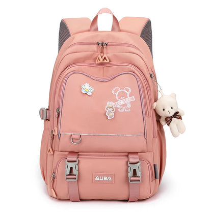 Sweet Student Female Plaid Backpack Cute Women Korean Travel Schoolbag Lady Laptop Book Bags Kawaii Girls College Large Backpack