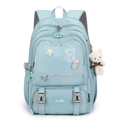 Sweet Student Female Plaid Backpack Cute Women Korean Travel Schoolbag Lady Laptop Book Bags Kawaii Girls College Large Backpack