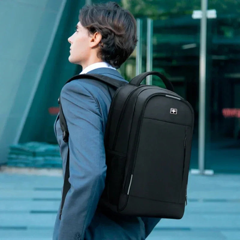 Swiss Army Knife High Capacity Men's Backpack USB Charging Laptop Bag Women's Backpack 17 Inch Waterproof Business Travel Bag