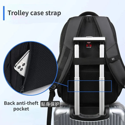 Swiss High Capacity Men's Backpack USB Charging Laptop Bag Women's Backpack 17 Inch Waterproof Business Travel Bag