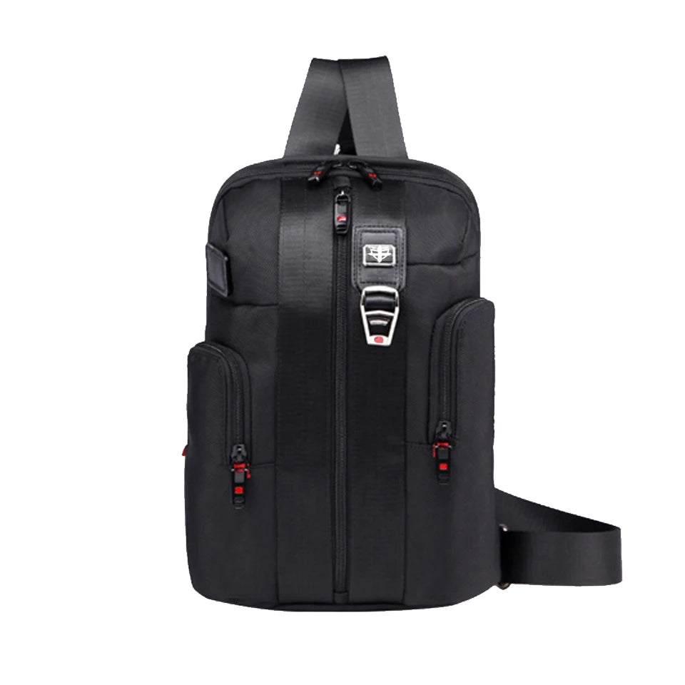Swiss Men Casual Messenger Bag Oxford Chest Pack Multifunction Shoulder Bags Waterproof Bags Equipped with Bottle Opener