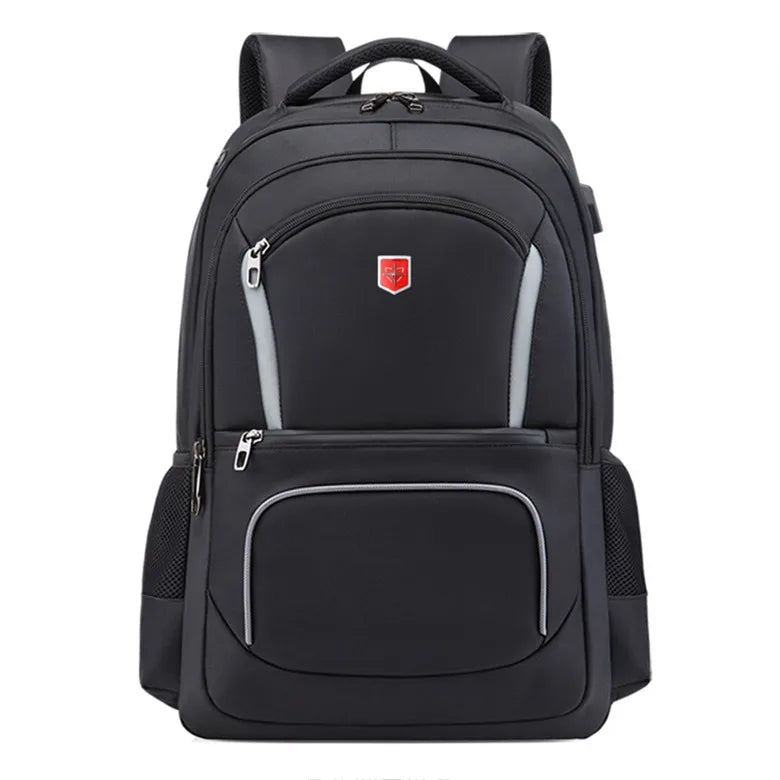Swiss New Waterproof Men's Backpack 17 inch Laptop School Student Bags Fashion USB Charging Travel Backpack Women Mochila Male