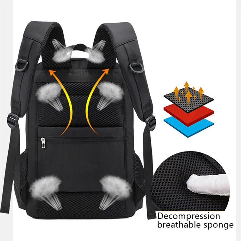 Swiss New Waterproof Men's Backpack 17 inch Laptop School Student Bags Fashion USB Charging Travel Backpack Women Mochila Male