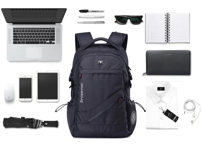 Swiss Sabre Leisure Business Swiss Backpack Men's Fashion Business Large Capacity Computer Backpack Student Backpack