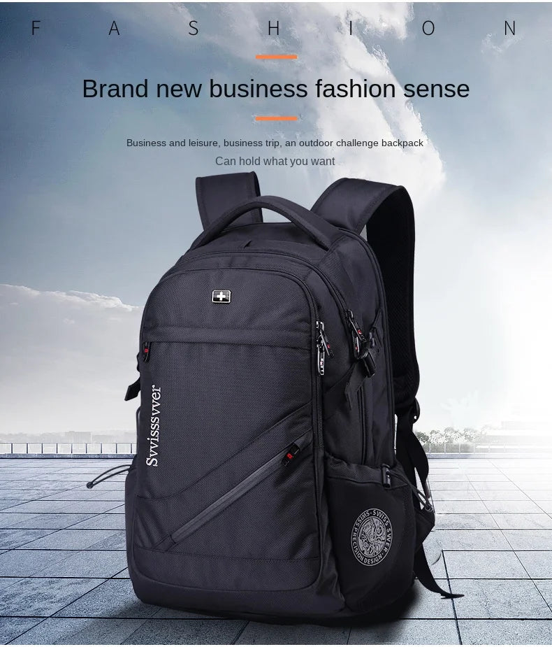 Swiss Sabre Leisure Business Swiss Backpack Men's Fashion Business Large Capacity Computer Backpack Student Backpack