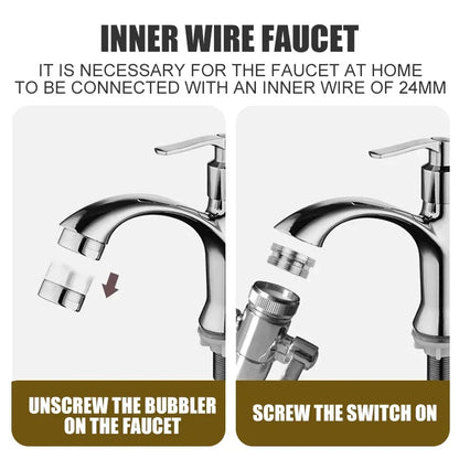 Switch Faucet Adapter Kitchen Sink Splitter Diverter Valve Water Tap Connector For Toilet Bidet Shower Kitchen Accessories