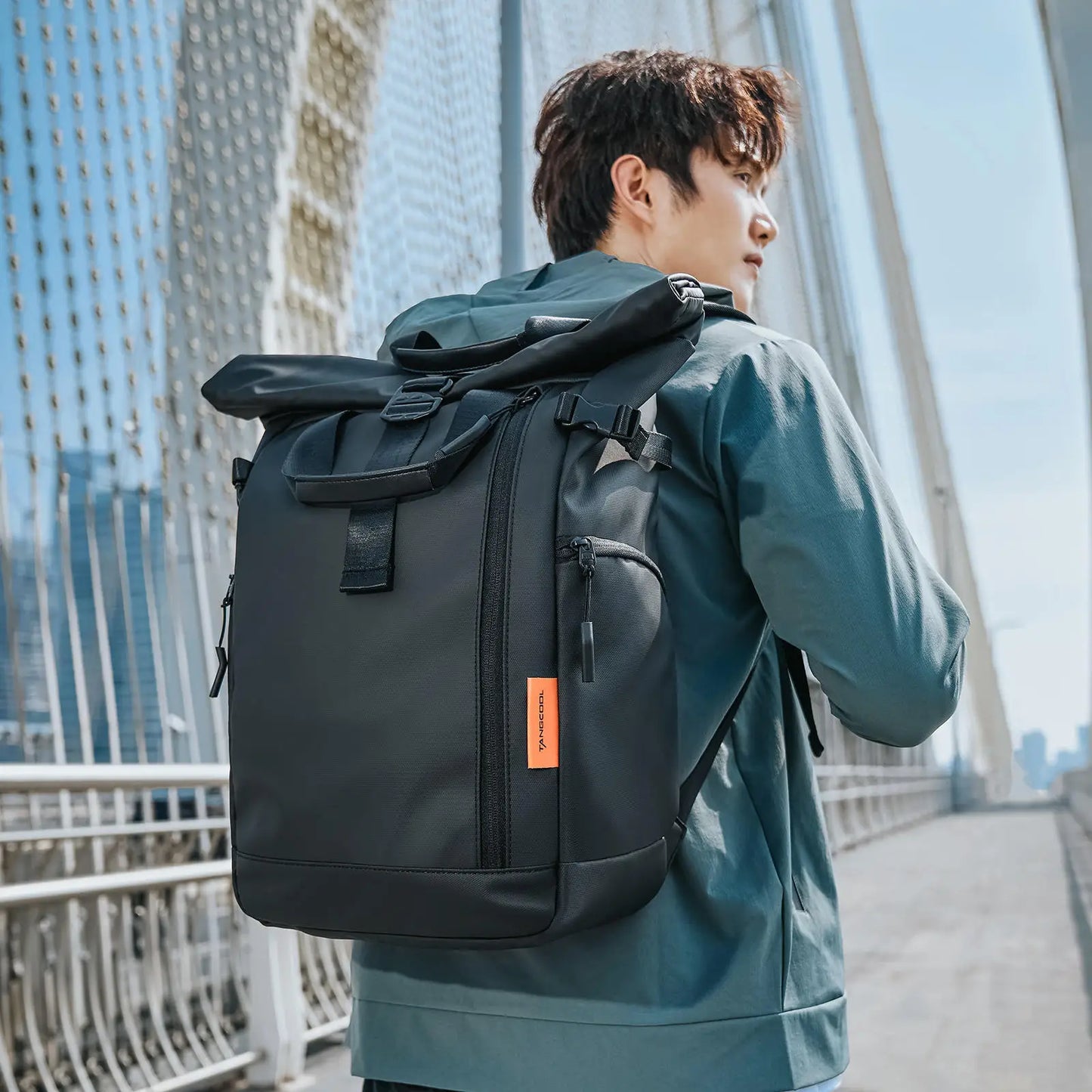 TANGCOOL Men's Backpack Multifunction Fashion Large Capacity Waterproof Travel Male School Bag