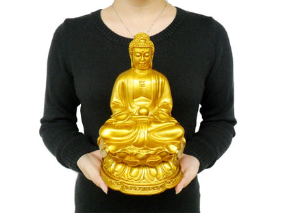 The opening of fengshui imitation gold plated buddha car decoration crafts like buddha dainichi tathagata bless