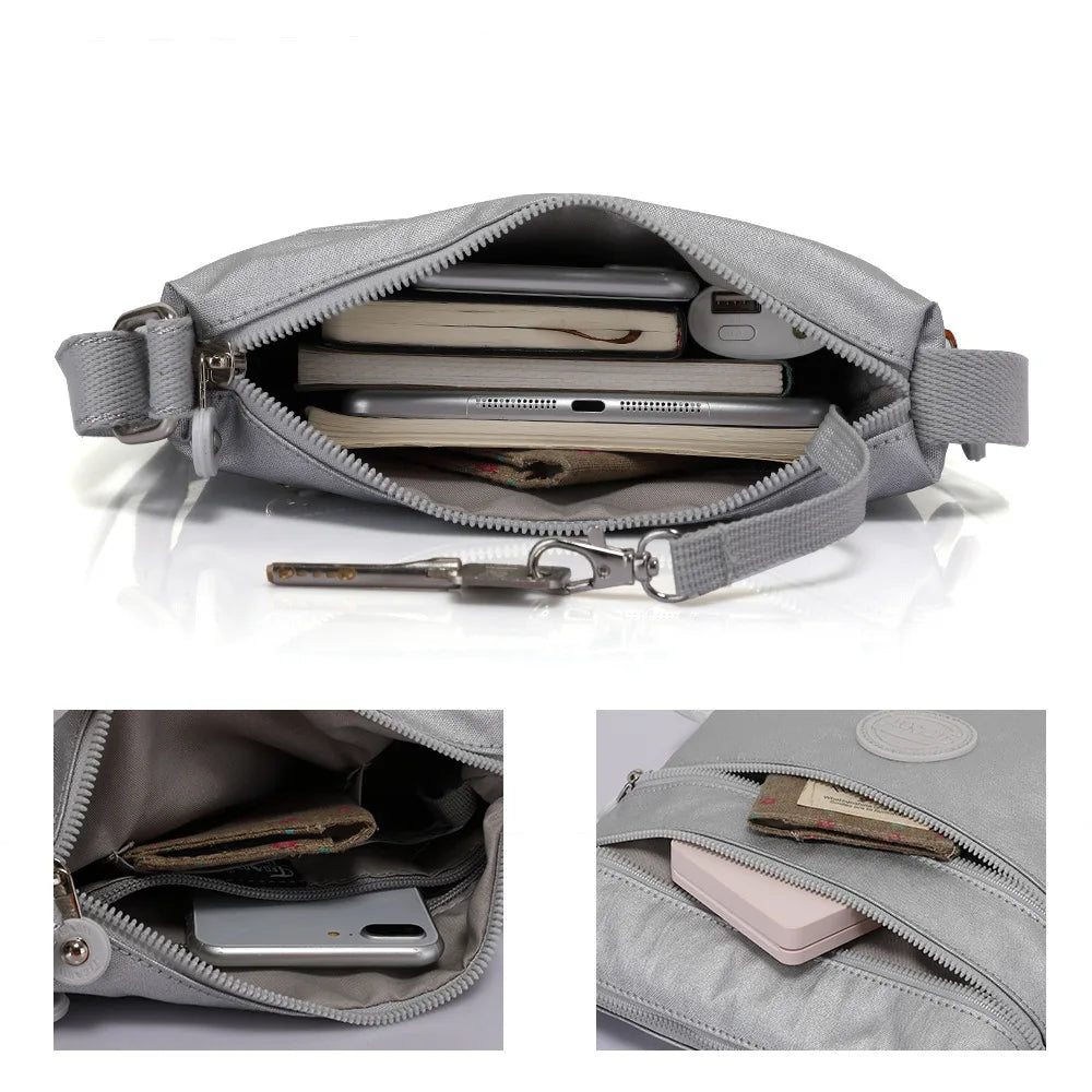 TEGAOTE Shoulder Bag Female 2024 Designer Nylon Waterproof Luxury Crossbody Side Bags for Women Messenger Purse Flap Bolsa
