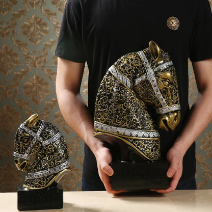TOP ART-  home office business efficacious FENG SHUI Talisman Protection Auspicious Lucky Success HORSE Sculpture statue