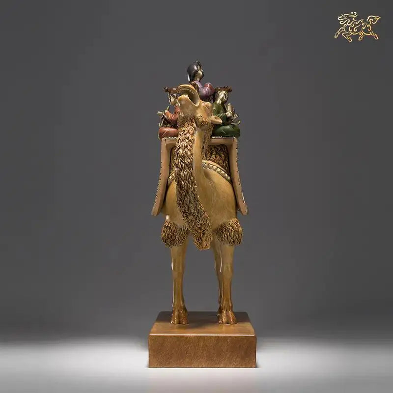 TOP CHINA national Spiritual ART GIFT the Silk Road camel Middle East Home Company bring wealth thriving business brass mascot