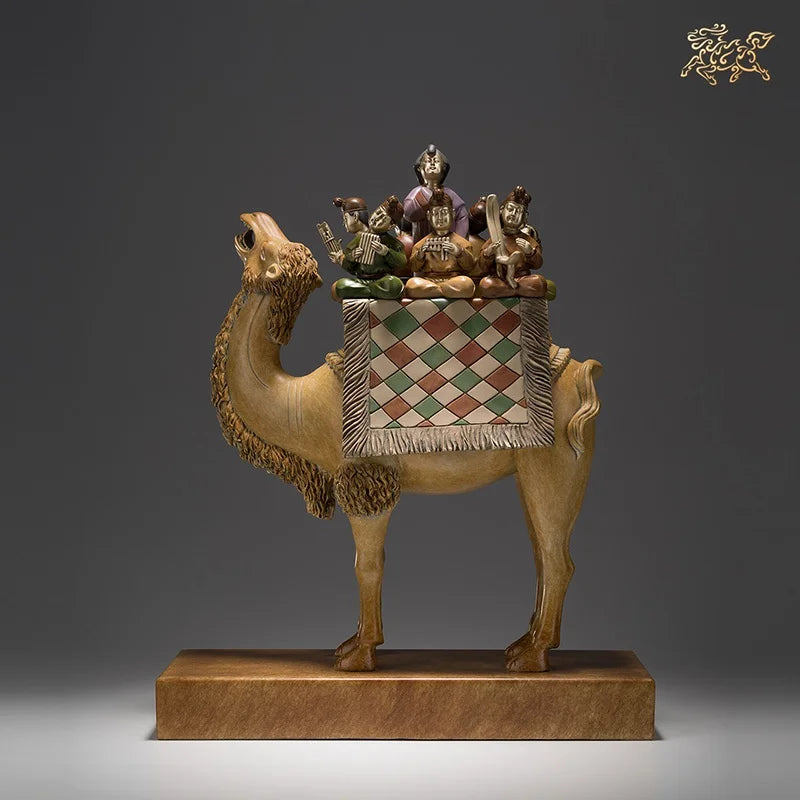 TOP CHINA national Spiritual ART GIFT the Silk Road camel Middle East Home Company bring wealth thriving business brass mascot