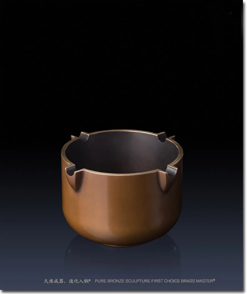 TOP COOL High grade luxury GOOD LUCK Royal brass Ashtray statue HOME company office business BEST MALE MEN birthday GIFT