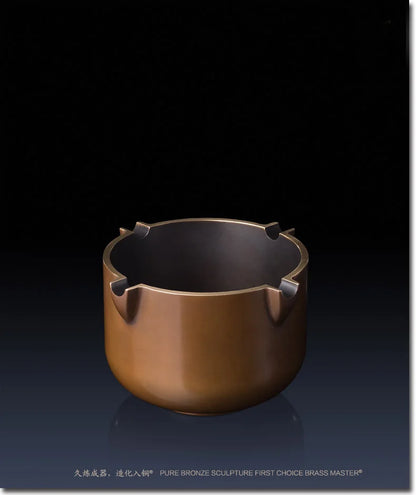 TOP COOL High grade luxury GOOD LUCK Royal brass Ashtray statue HOME company office business BEST MALE MEN birthday GIFT