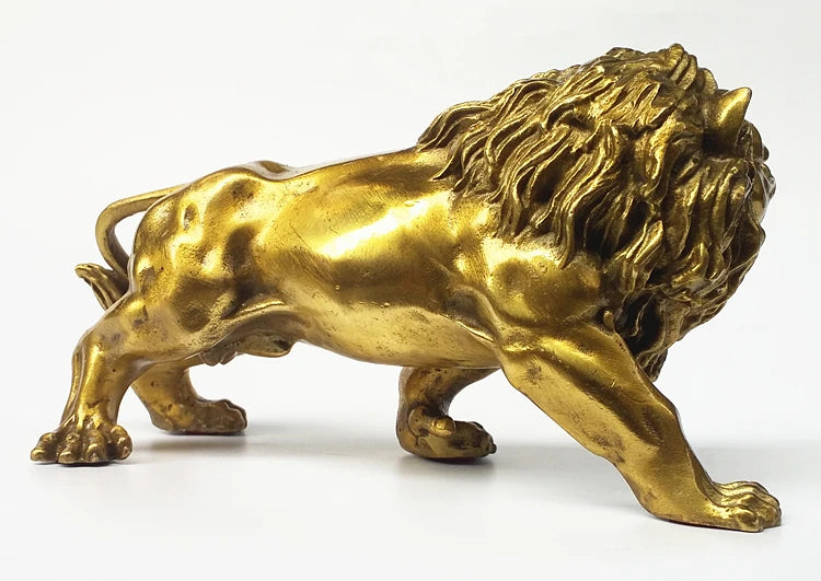 TOP COOL Home store Decoration art  good luck ZHEN ZHAI PI XIE COPPER LION FENG SHUI Ornament FENG SHUI statue