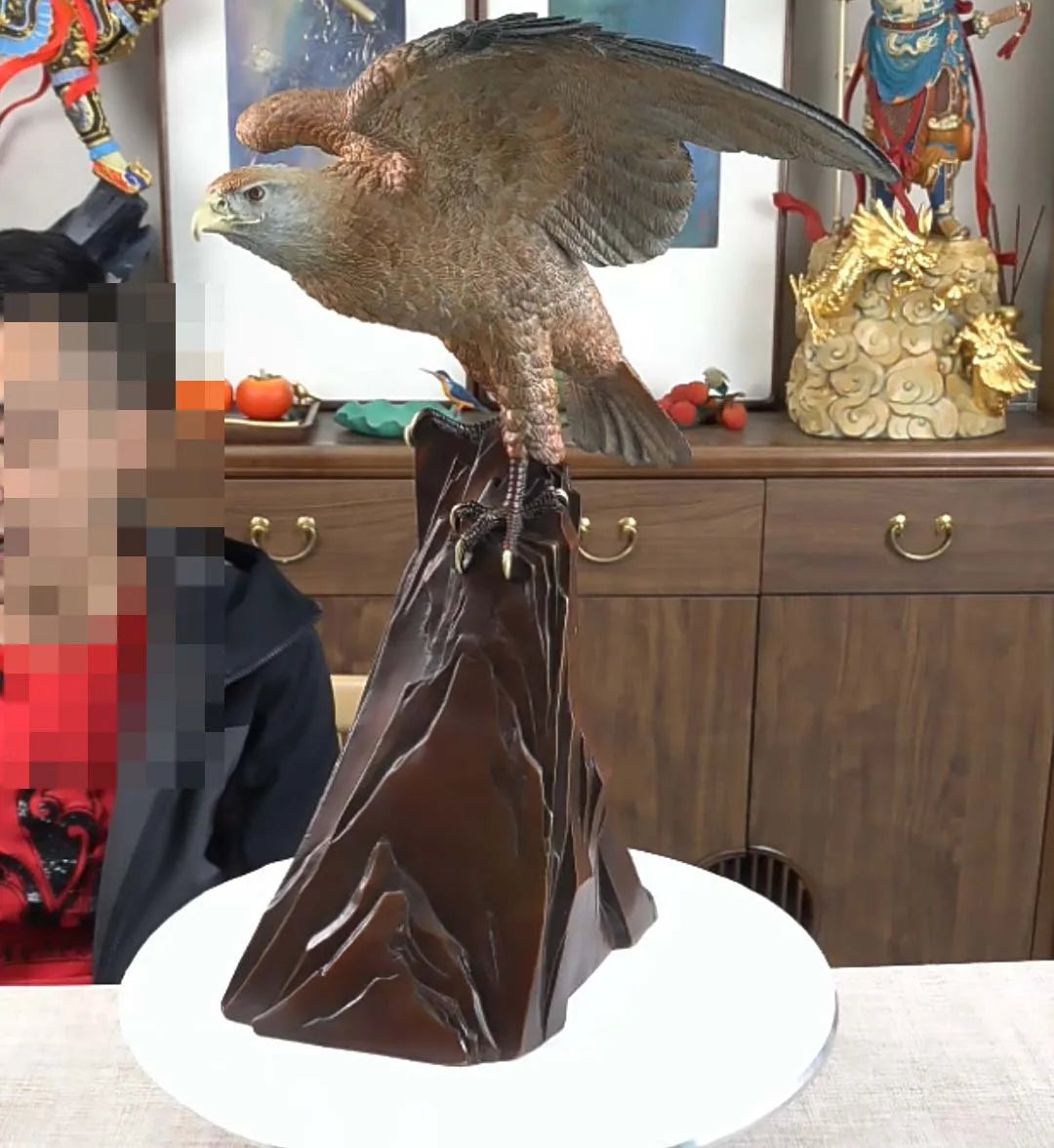 TOP COOL Lage 2023 Limited edition high grade Good LUCK Spiritual powerful eagle bronze Sculpture Home office Decor ART statue
