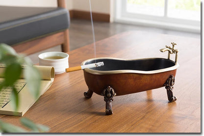TOP COOL MEN MALE gift present # Limited Edition handmade ART color brass Bathtub Ashtray Sculpture home office Bar Ornament ART