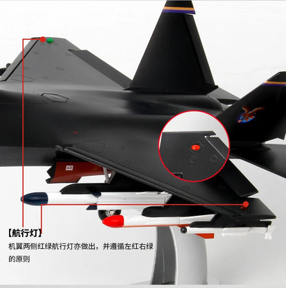 TOP COOL -Military FANS Collection # 1:48 CHINA air force modern Simulated aircraft J-31 Fighter battleplane alloy Model statue