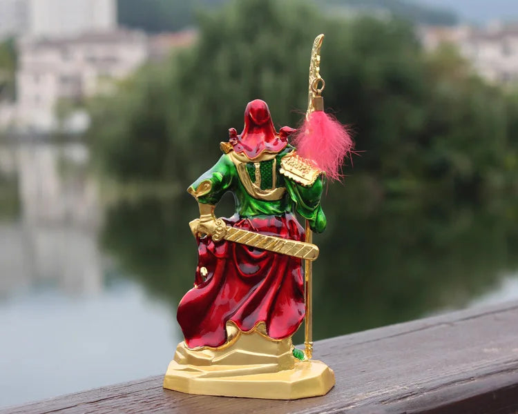 TOP COOL - OFFICE SHOP CAR Money Drawing Martial God of wealth Guan gong Guan di FENG SHUI statue-Safe Talisman Protection