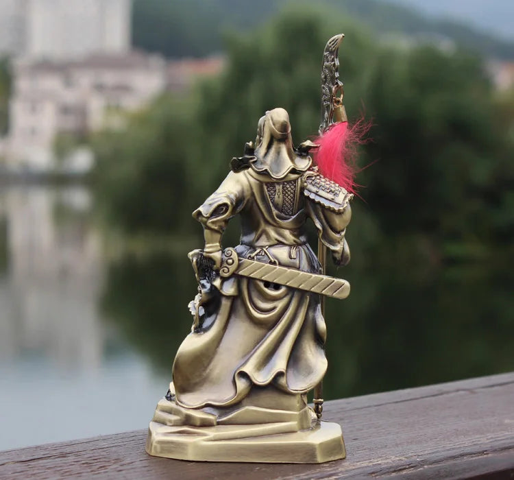 TOP COOL - OFFICE SHOP CAR Money Drawing Martial God of wealth Guan gong Guan di FENG SHUI statue-Safe Talisman Protection