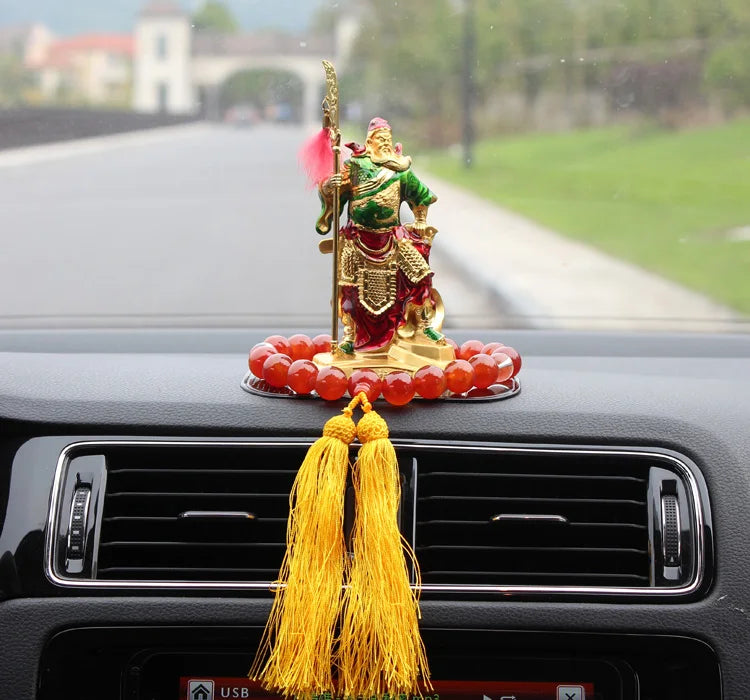 TOP COOL - OFFICE SHOP CAR Money Drawing Martial God of wealth Guan gong Guan di FENG SHUI statue-Safe Talisman Protection