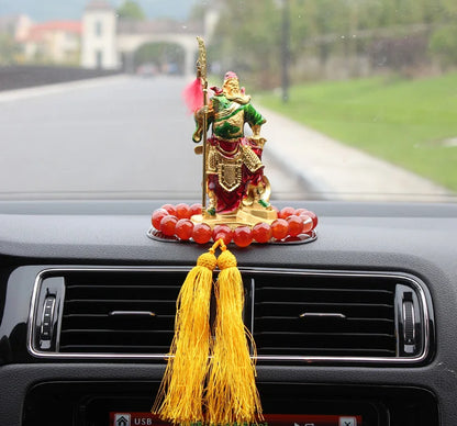 TOP COOL - OFFICE SHOP CAR Money Drawing Martial God of wealth Guan gong Guan di FENG SHUI statue-Safe Talisman Protection