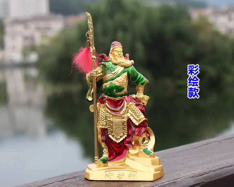 TOP COOL - OFFICE SHOP CAR Money Drawing Martial God of wealth Guan gong Guan di FENG SHUI statue-Safe Talisman Protection