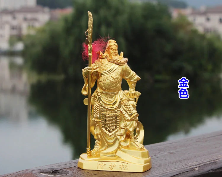 TOP COOL - OFFICE SHOP CAR Money Drawing Martial God of wealth Guan gong Guan di FENG SHUI statue-Safe Talisman Protection