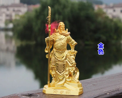 TOP COOL - OFFICE SHOP CAR Money Drawing Martial God of wealth Guan gong Guan di FENG SHUI statue-Safe Talisman Protection