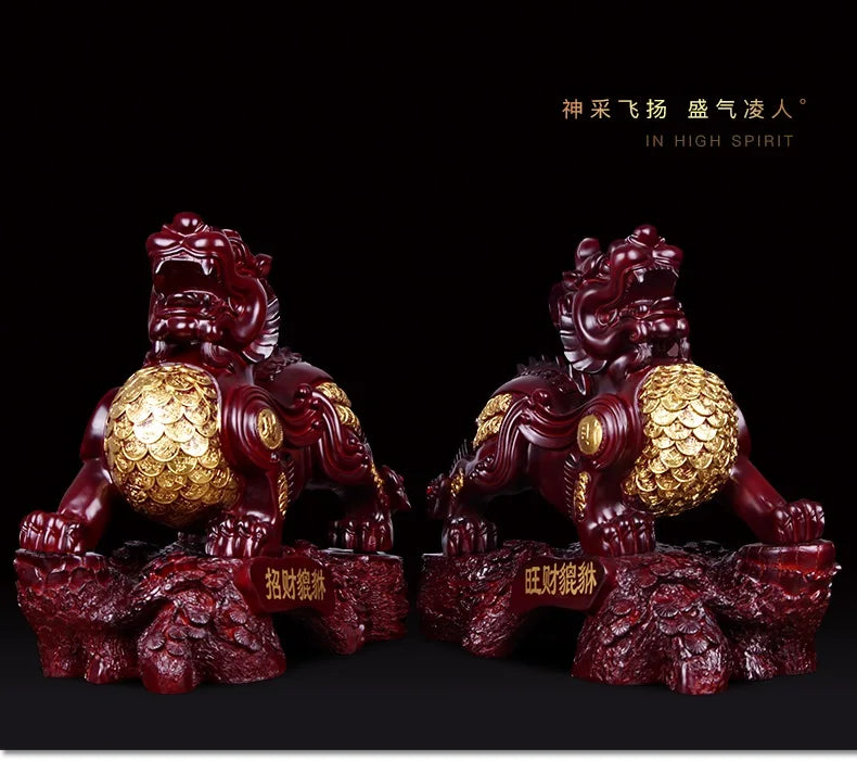 TOP Deco statue HOME Store company Recruit money ZHAO CAI GOOD luck Fortune PIXIU Dragon business Prosperity FENG SHUI talisman