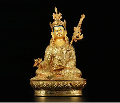 TOP GOOD # 8 inch HOME Money Drawing efficacious Talisman Buddhism gold Yellow Jambhala Zambala gold Buddha brass statue