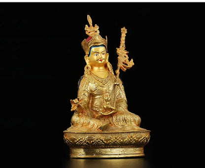 TOP GOOD # 8 inch HOME Money Drawing efficacious Talisman Buddhism gold Yellow Jambhala Zambala gold Buddha brass statue