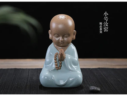 TOP GOOD ART WORK # OFFICE home Zen Buddhism Little Monk CHINA ROYAL Ge Yao RU YAO ware porcelain pottery ART