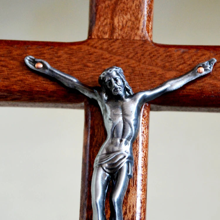 TOP GOOD Christianism Catholicism Jesus Christ on Cross Crucifixion Home Religious Praying art holy statue- HOT SALE