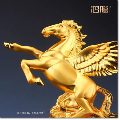 TOP GOOD  Custom Business gift -Home office company annual meeting  Mascot fortune HORSE crystal statue Trophy